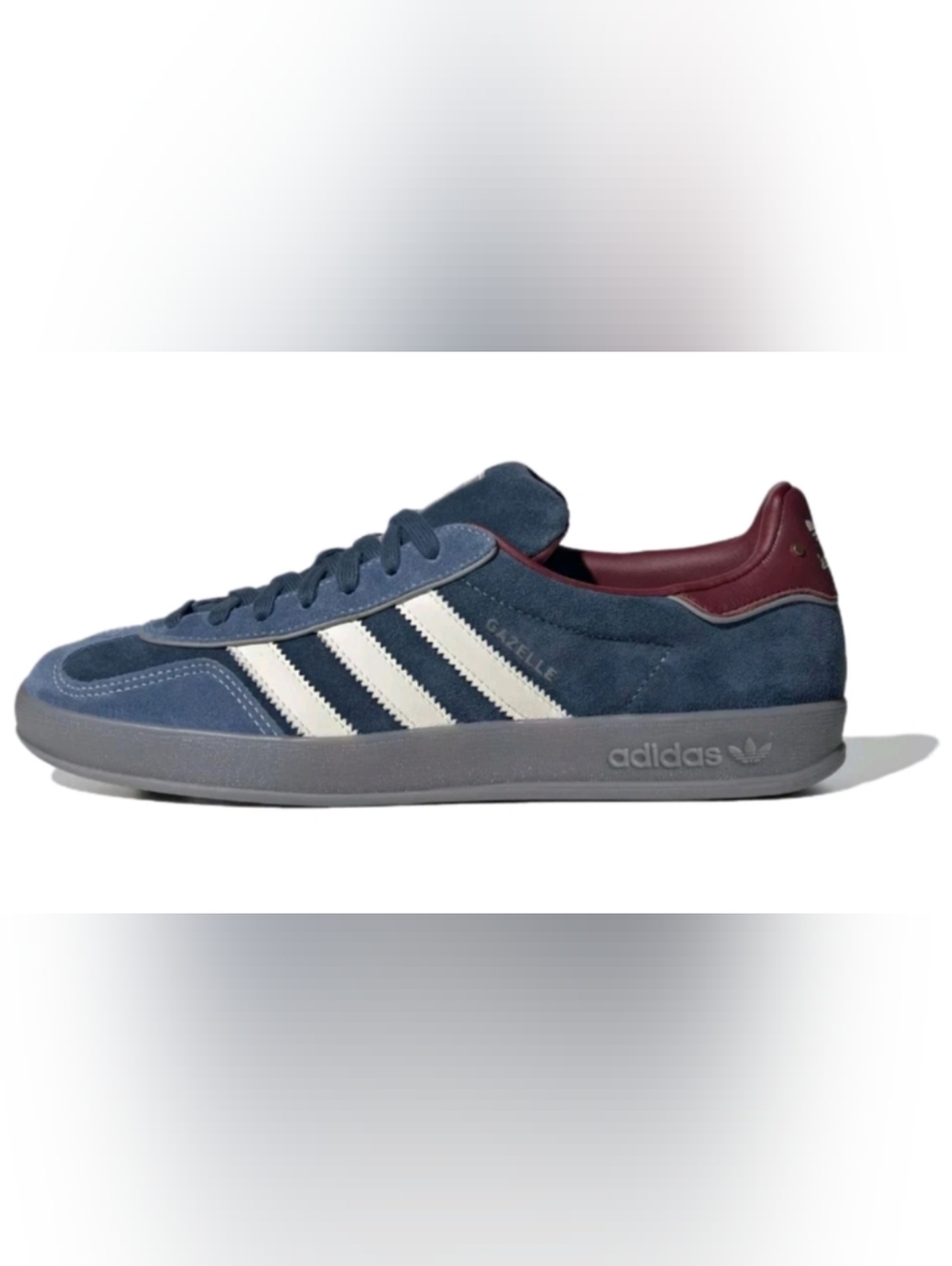 Adidas Gazelle Unisex Navy Suede Sneakers with White Stripes Size 6 Women's
